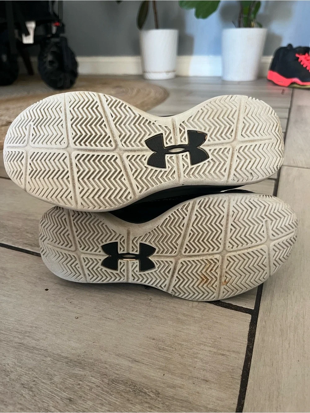 Under Armour Kids' Black Athletic Basketball Sneakers